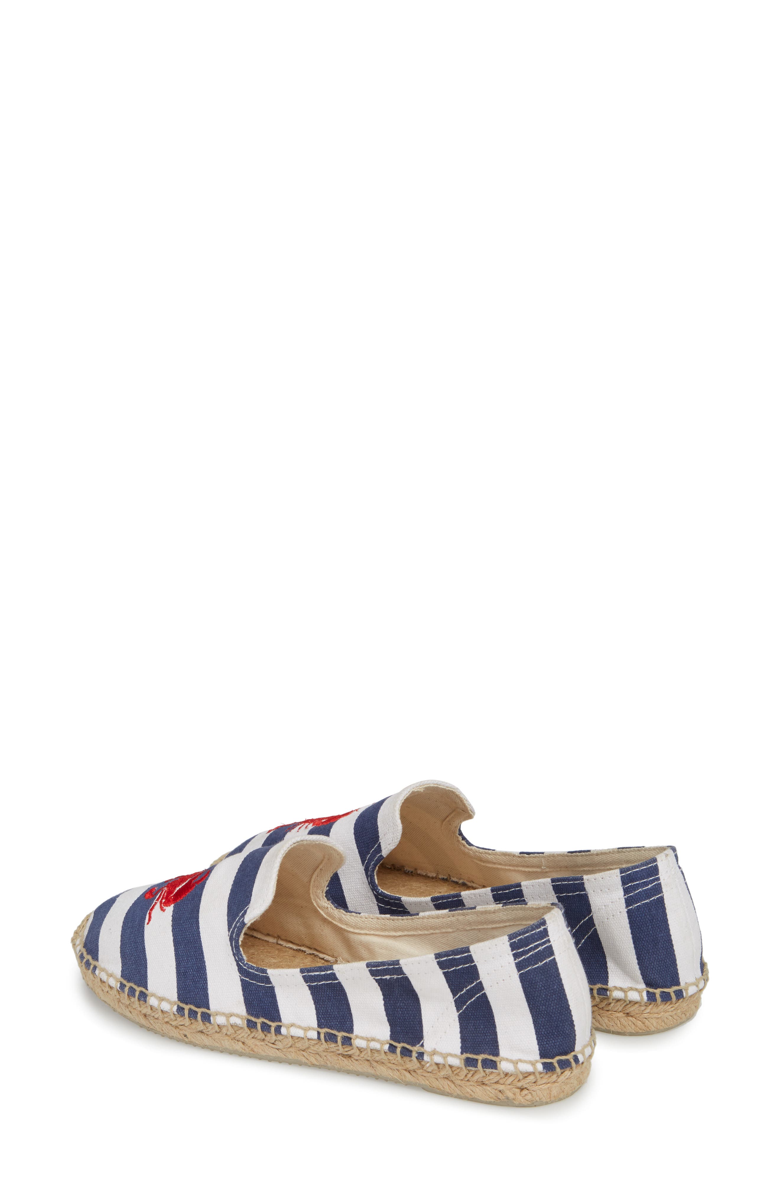 patricia green Embroidered Lobster & Crab Espadrille Flat, Alternate, color, 