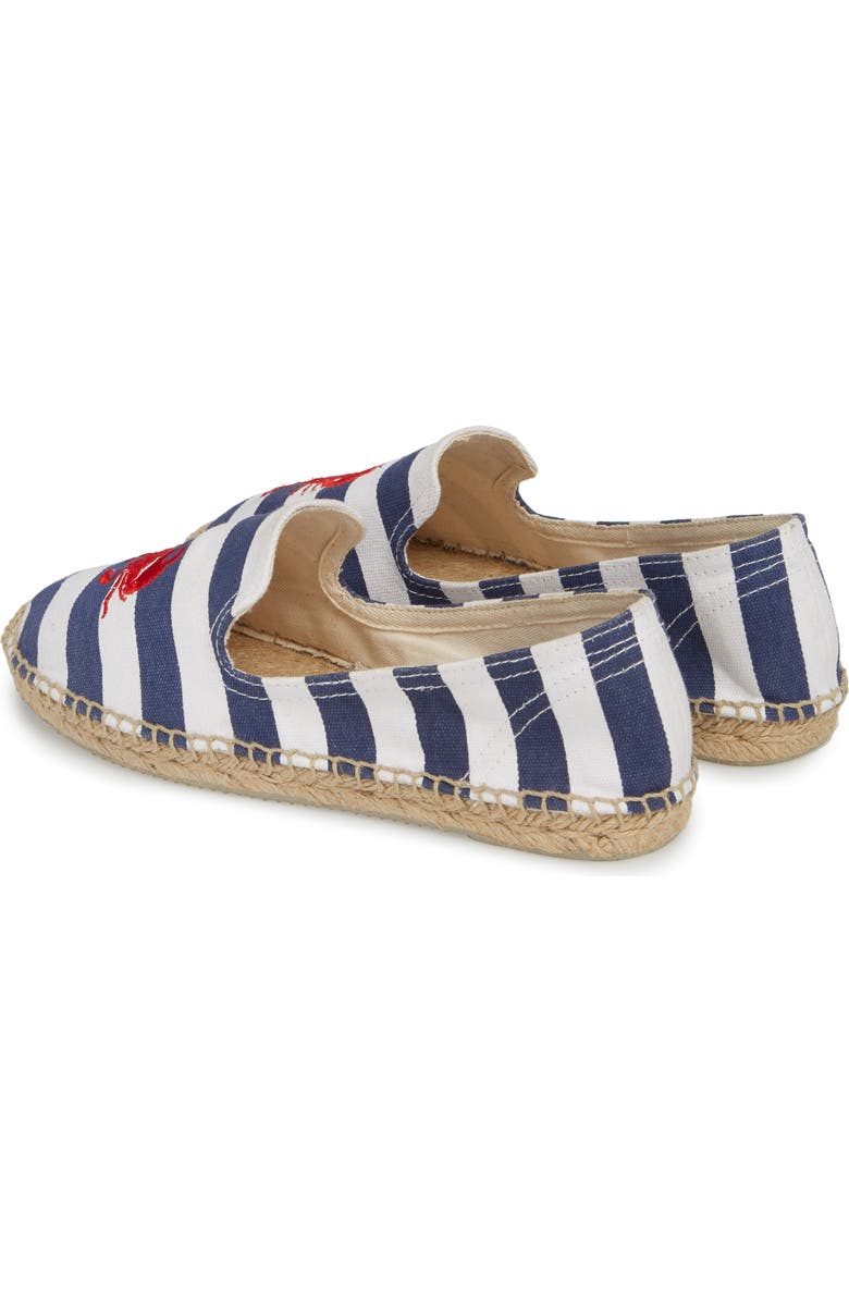patricia green Embroidered Lobster & Crab Espadrille Flat, Alternate, color,