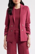 Tahari ASL Faux Double Breasted Blazer