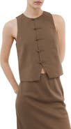 MANGO Toggle Closure Vest