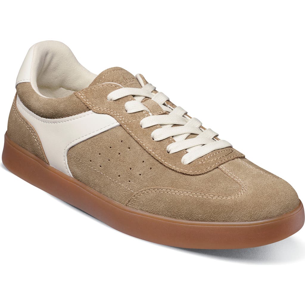 Florsheim Pace T-toe Low Top Leather Sneaker In Brown