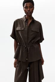 H&M Drawstring-detail Twill Top