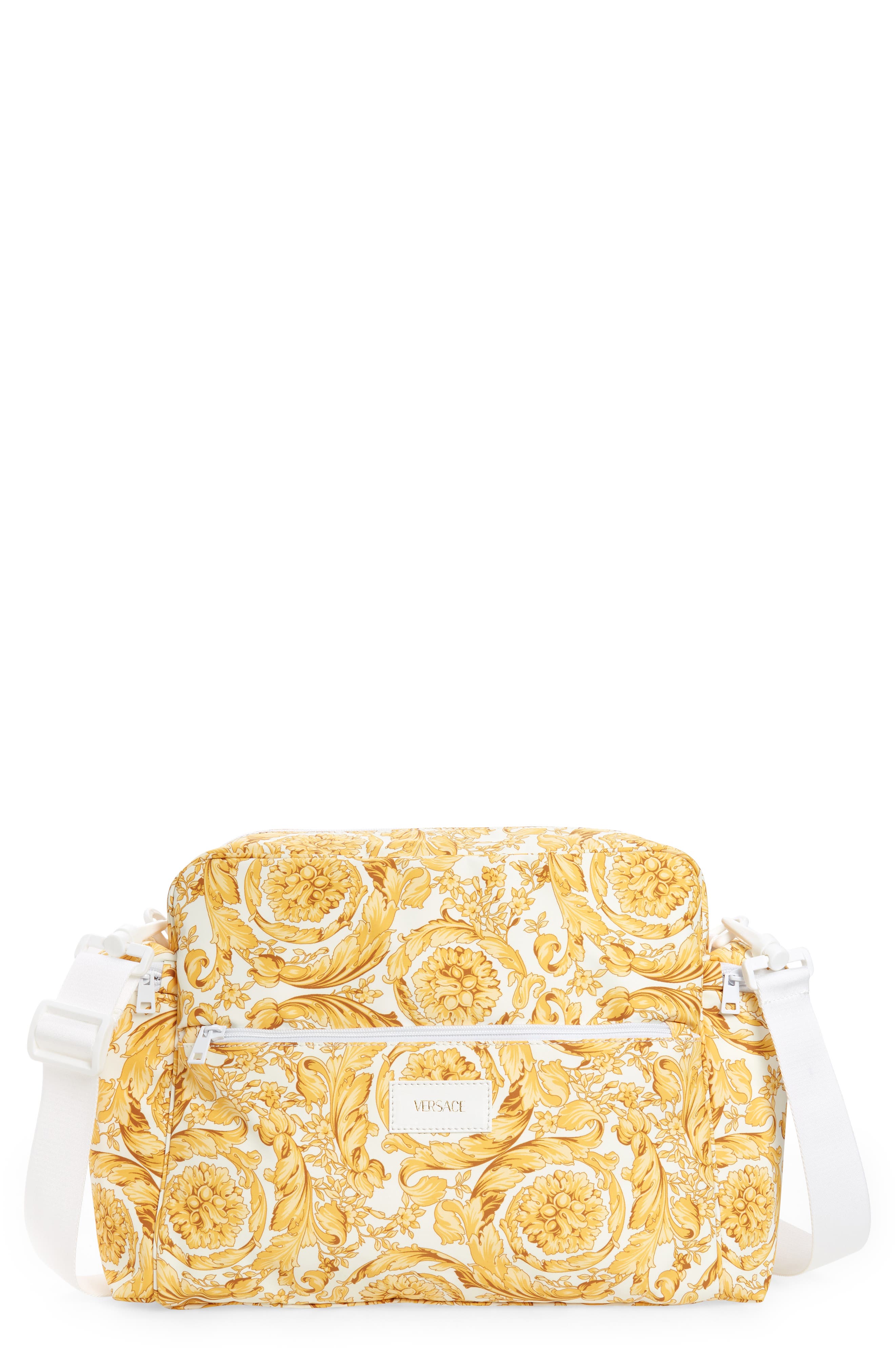 Versace Barocco Diaper Bag, Main, color, 