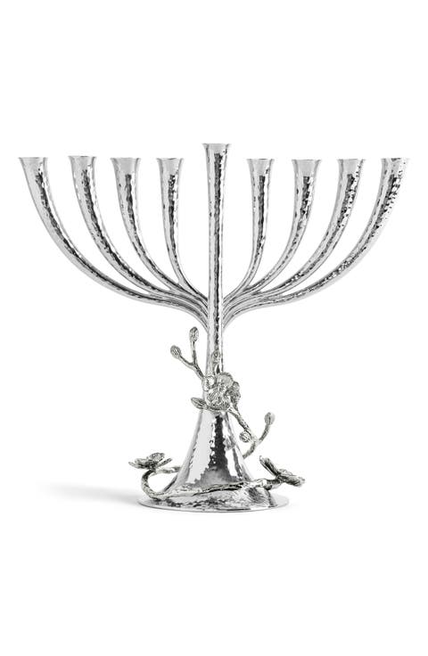 White Orchid Menorah