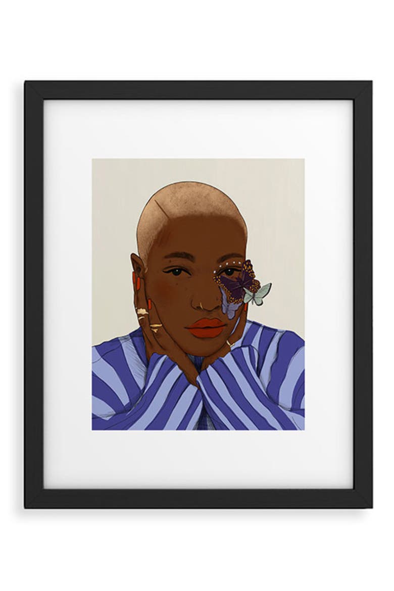 Oh My Soul Don't Be Afraid Framed Art Print, Main, color, BLACK FRAME