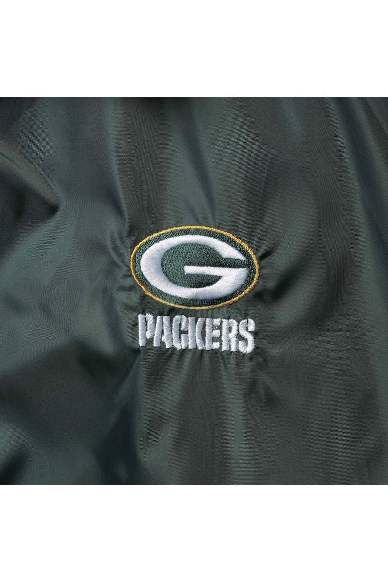 Men's Green Green Bay Packers Coaches Classic Raglan Full-Snap Windbreaker Jacket, Alternate, color, Green