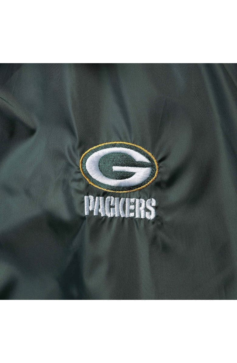 DUNBROOKE Men's Green Green Bay Packers Coaches Classic Raglan Full-Snap Windbreaker Jacket, Alternate, color, Green