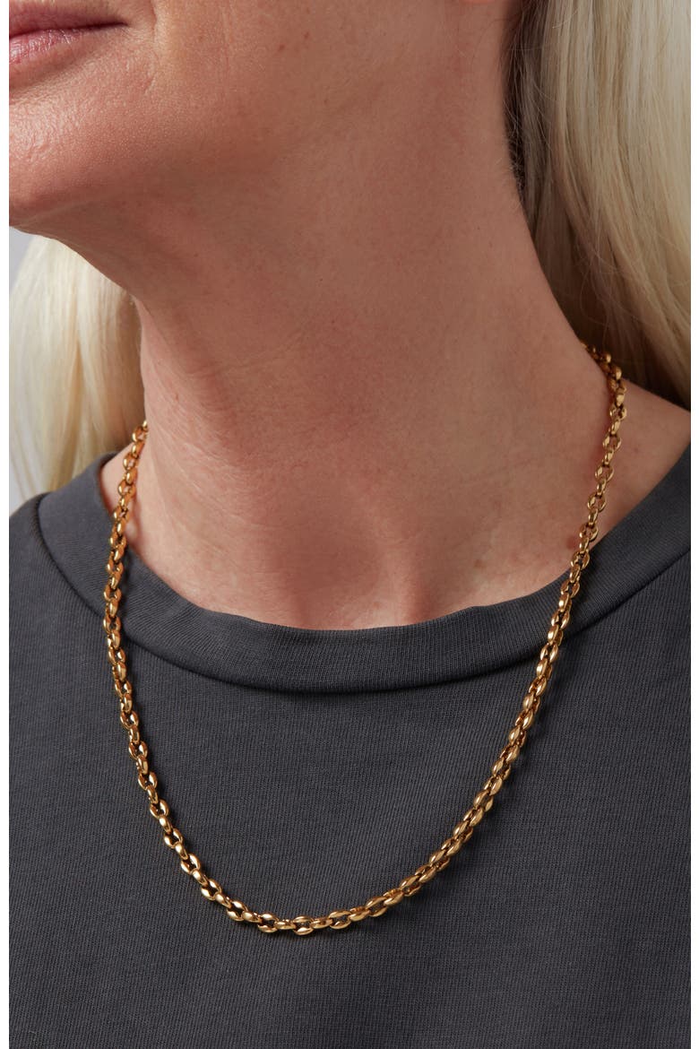 Dhani Chain Necklace, Alternate, color, HIGH POLISH GOLD