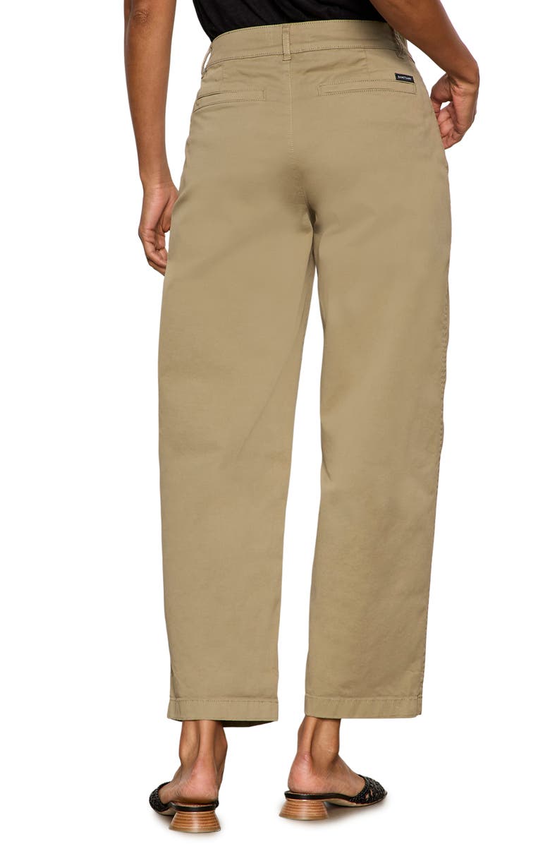 Sanctuary Boyfriend Cruiser Barrel Twill Pants, Alternate, color, Covert Green
