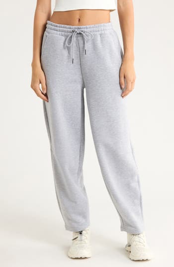 Yogalicious Baby Wash Fleece Barrel Sweatpants In Gray