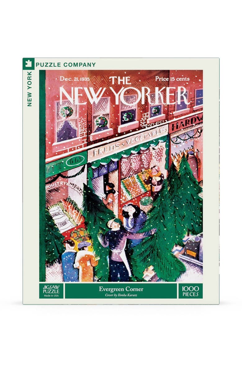NEW YORK PUZZLE COMPANY Evergreen Corner 1000 Piece Puzzle, Main, color, NO COLOR
