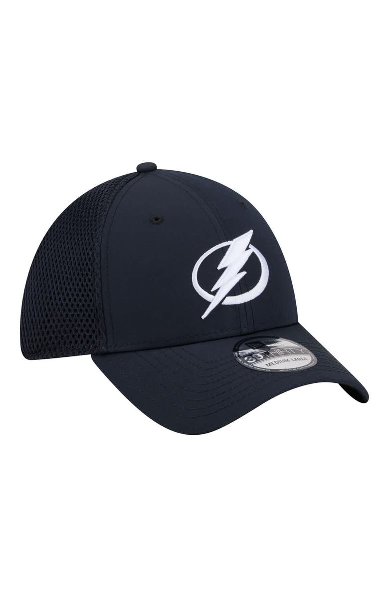 New Era Men's New Era Navy Tampa Bay Lightning Logo 39THIRTY Flex Hat, Alternate, color, Navy