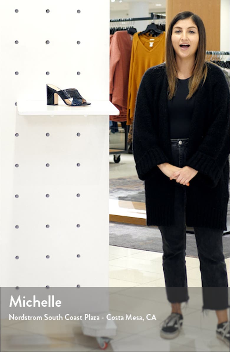 Snake Embossed Slide Sandal, sales video thumbnail