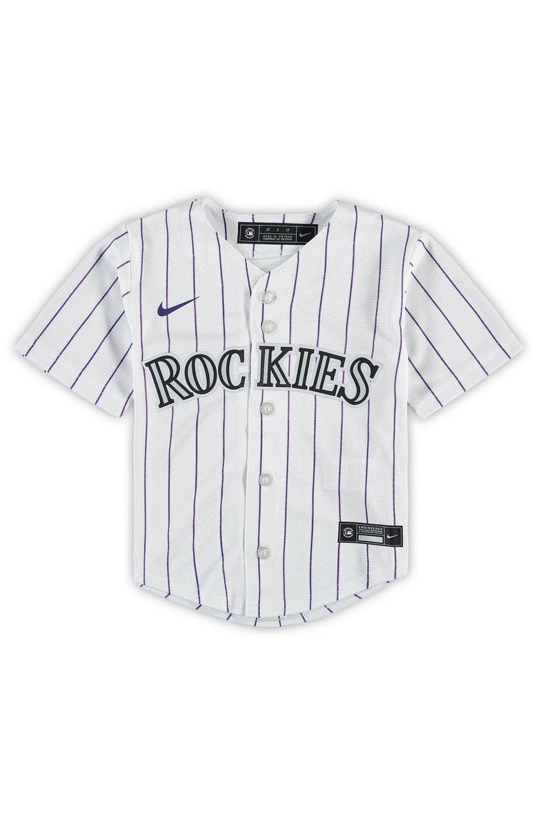 Nike Toddler Nike White Colorado Rockies Replica Team Jersey, Alternate, color,