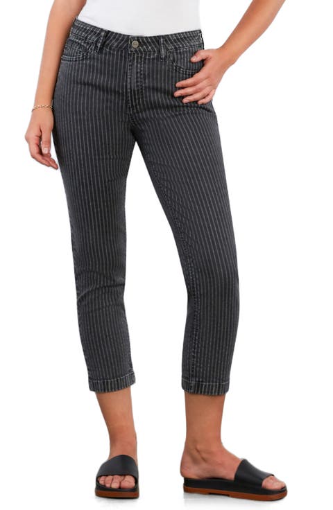 High Waist Slim Straight Leg Jeans