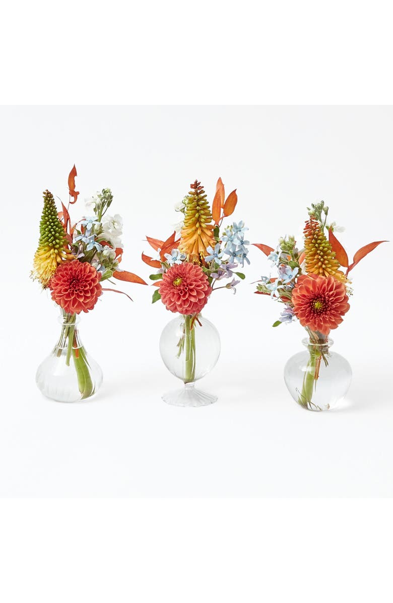 Mrs. Alice Nancy Bud Vases, Main, color, Clear