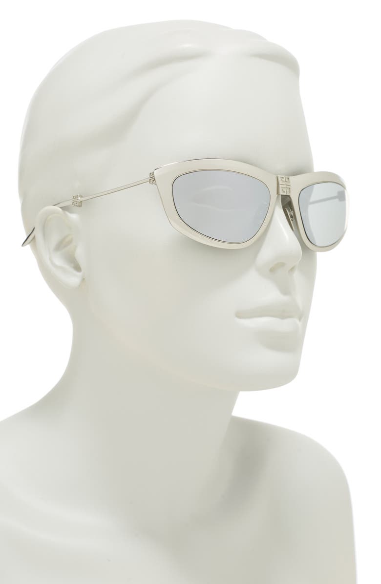 Givenchy 57mm Rectangle Sunglasses, Alternate, color, 
