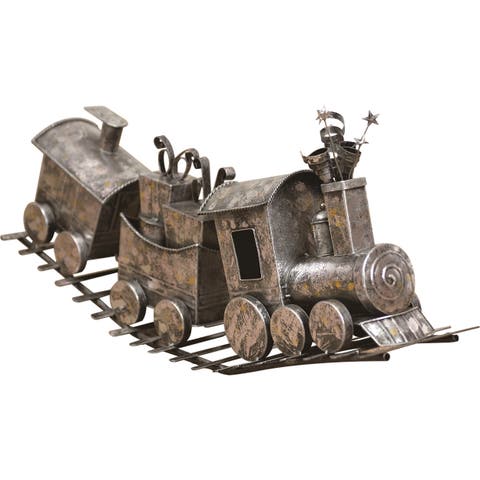 Bronze Christmas Festive Metal Train