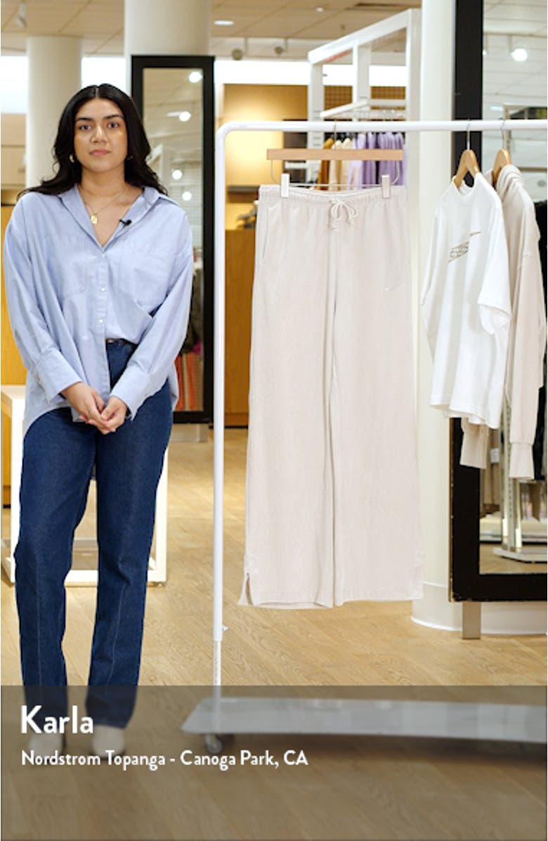 Sportswear Velour High Waist Wide Leg Pants, sales video thumbnail