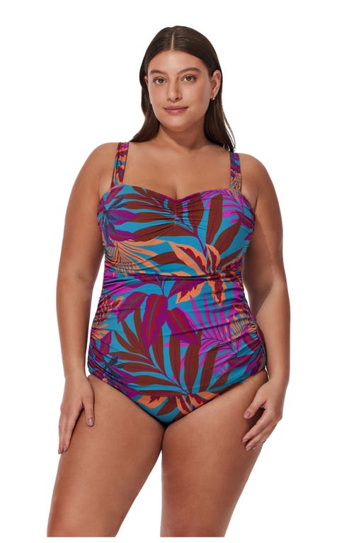 Gottex Plantopia Plus Size Tankini Top In Multi
