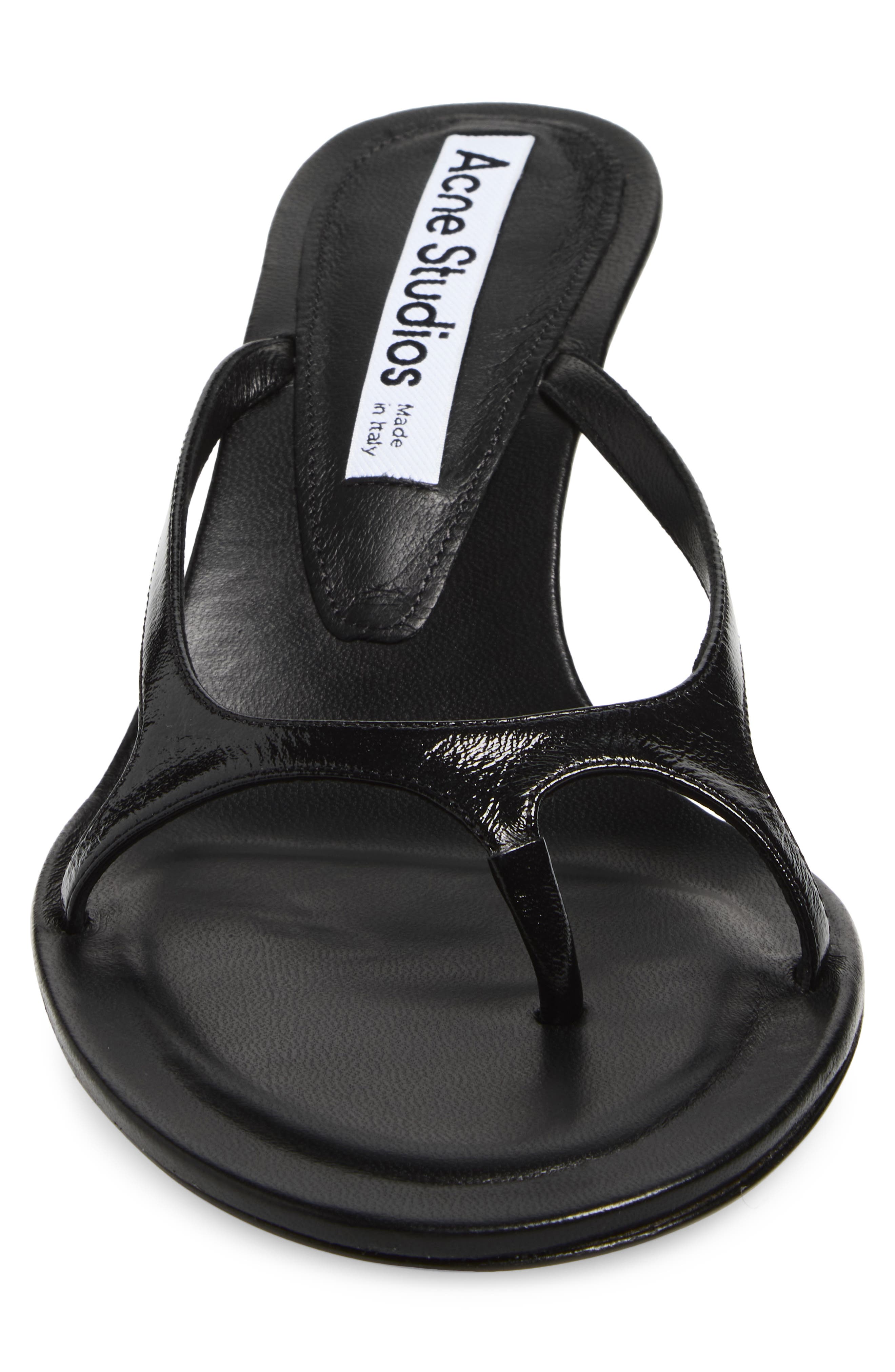 Acne Studios Kitten Heel Sandal, Alternate, color, Black