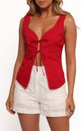Petal & Pup Renn Tie Front Sleeveless Top