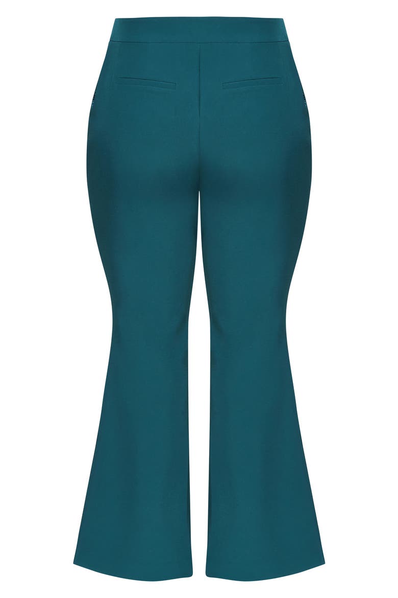Vienna High Waist Flare Pants, Alternate, color, JADE