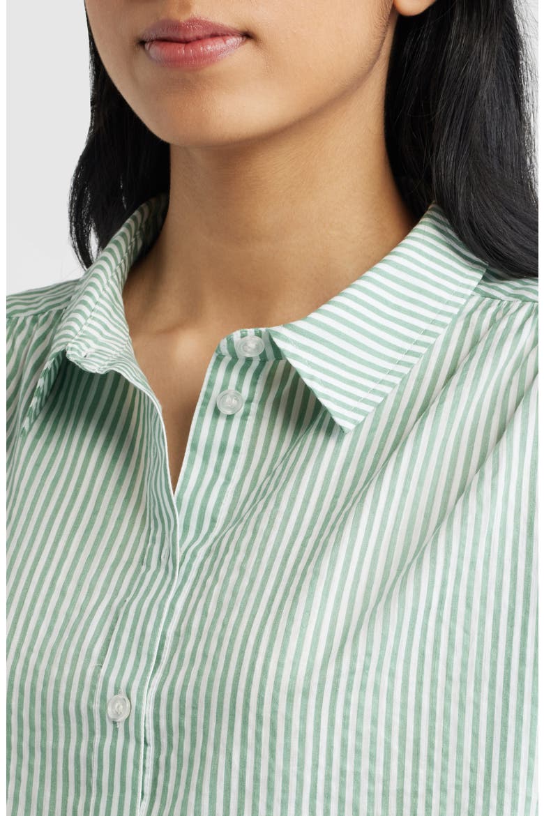 Stripe Popover Top, Alternate, color, GREEN STRIPE