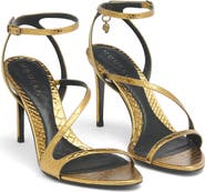 McQueen Skull Ankle Strap Sandal
