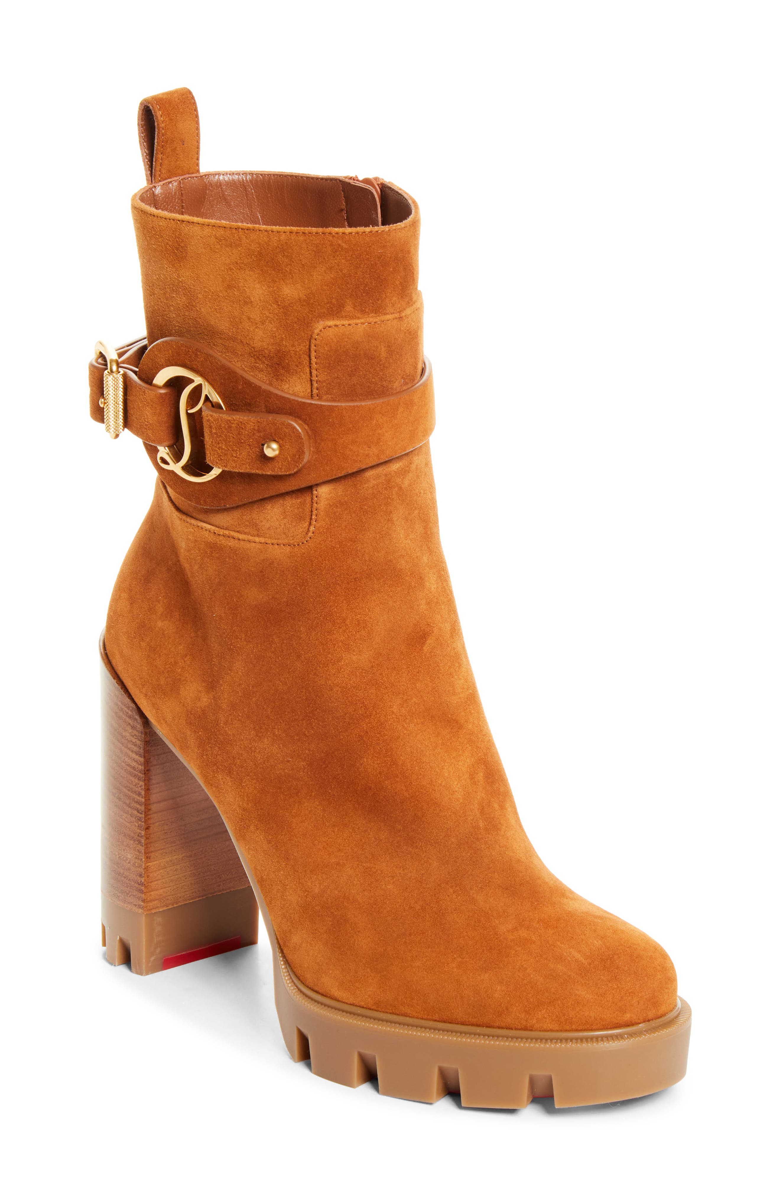 Dianouchette Leather Lug Boot, Main, color, 728K TOSCAN