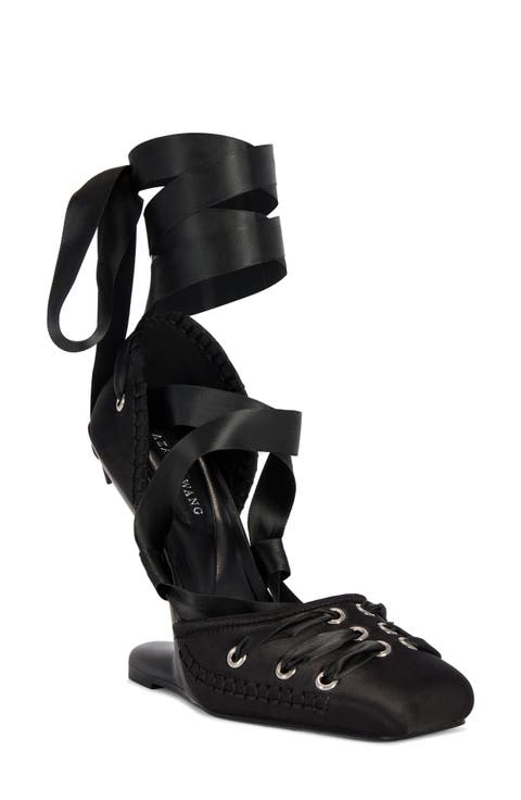 Pirouette Lace Up Wedge Sandal