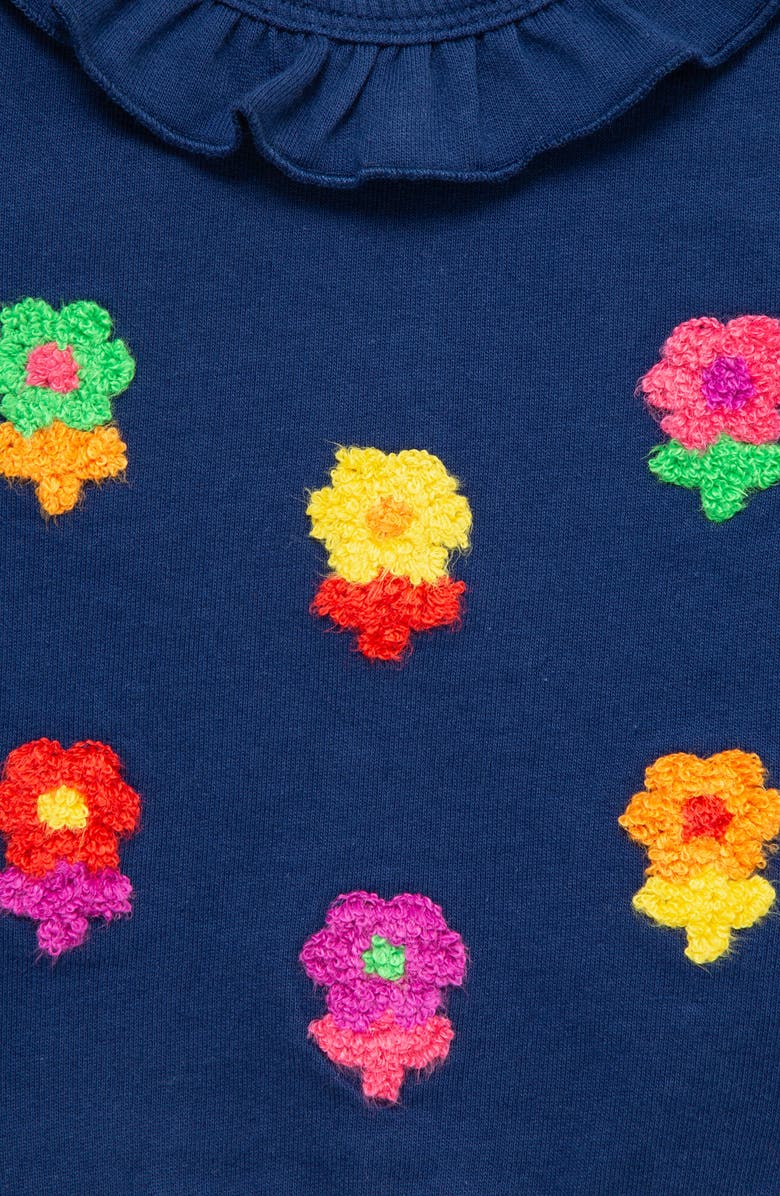 Little Me Pop Flowers Active Top & Joggers Set, Alternate, color, Blue