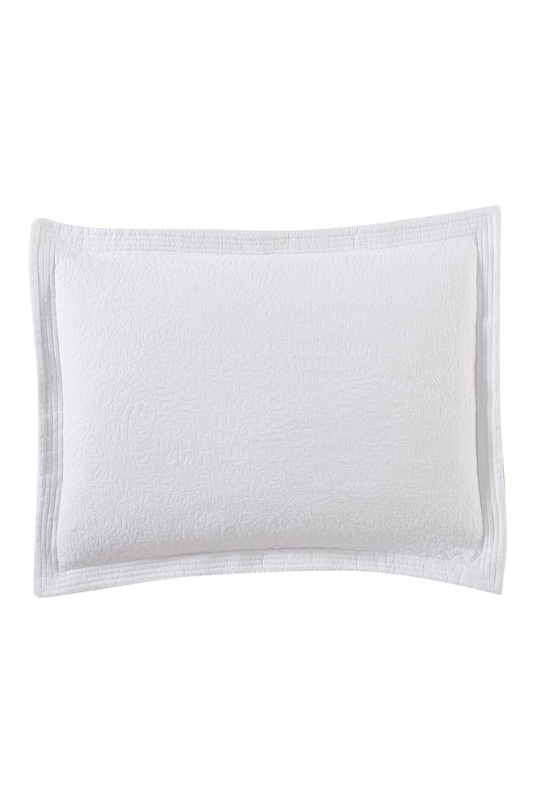 LA Solid Trellis Stitch 4-Piece T136 Cotton Daybed Set, Main, color, WHITE