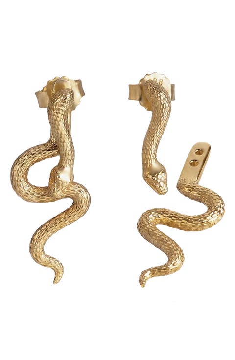 Mystic Serpent Stud Earrings