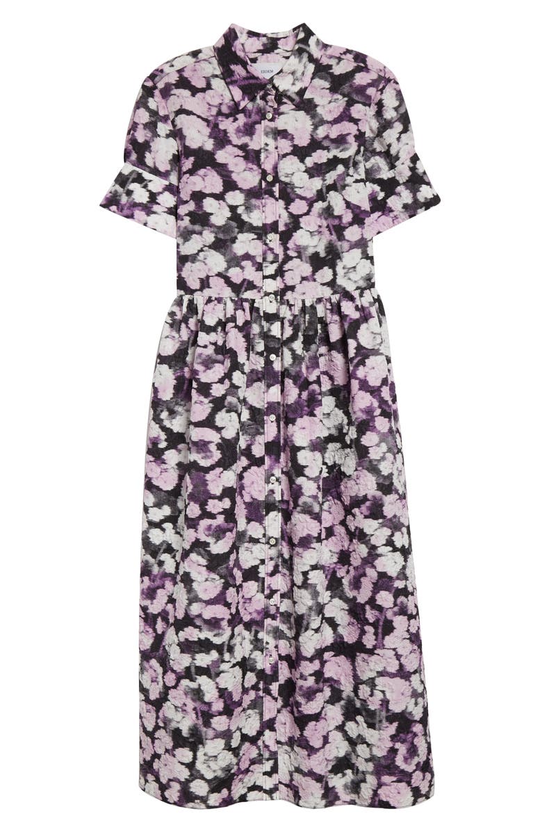 Erdem Floral Matelassé Shirtdress, Alternate, color,