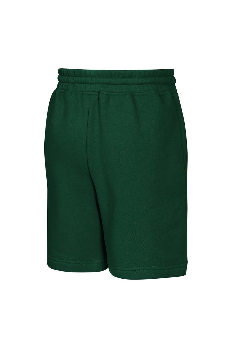 Youth Outerstuff  Green Green Bay Packers Audible Fleece Shorts, Alternate, color, Green