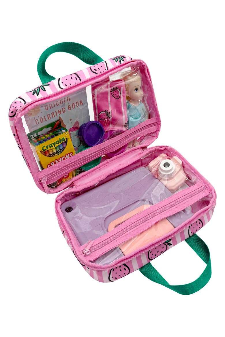 Kids' Mini Madrid Clear Hand Case, Alternate, color, PINK