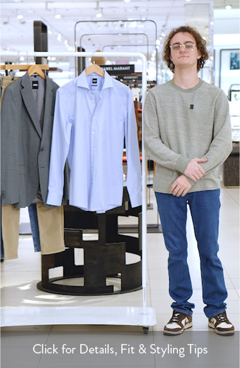 P-Hank Slim Fit Cotton Dress Shirt, sales video thumbnail