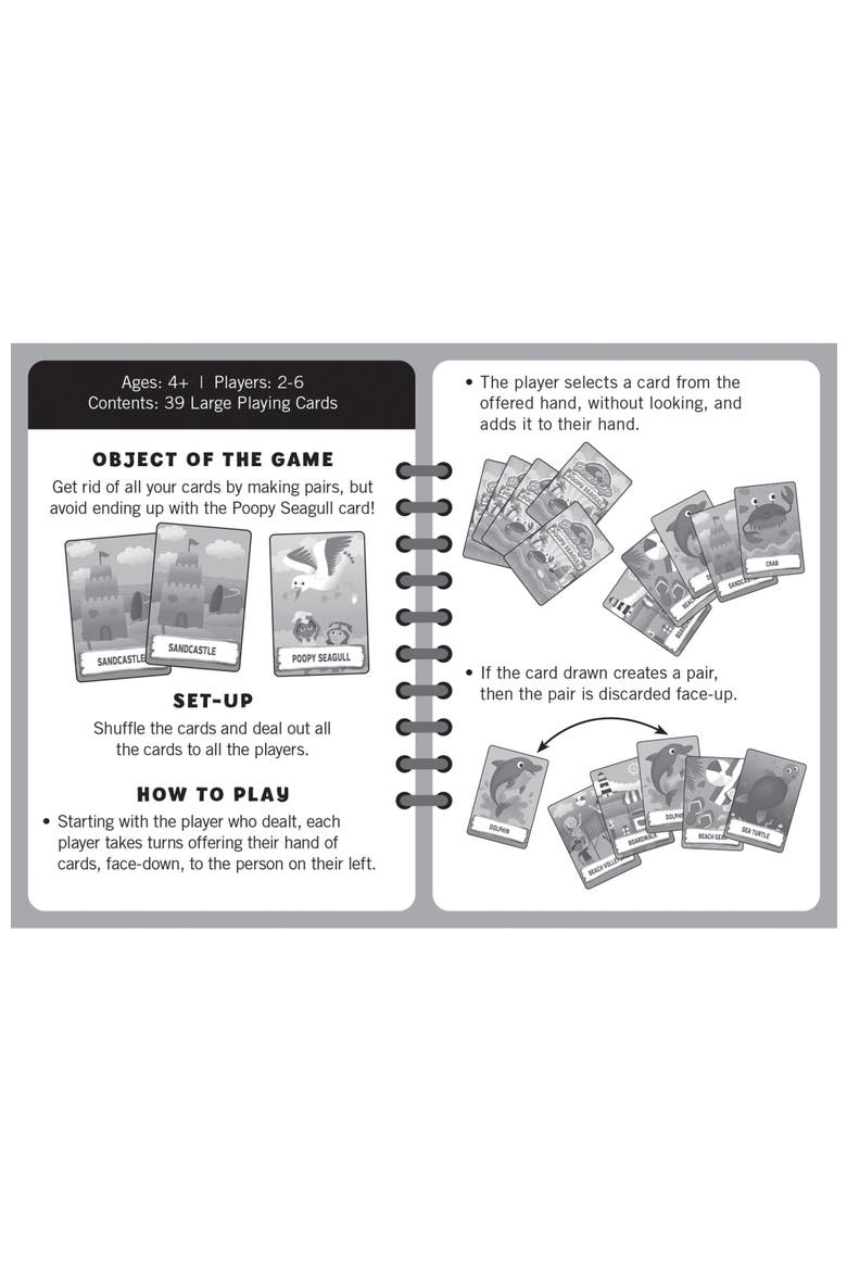Beach Life - Poopy Seagull Card Game, Alternate, color, Multicolor