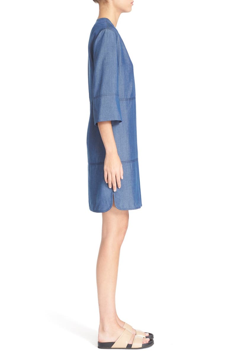 Vince Chambray Shift Dress, Alternate, color,