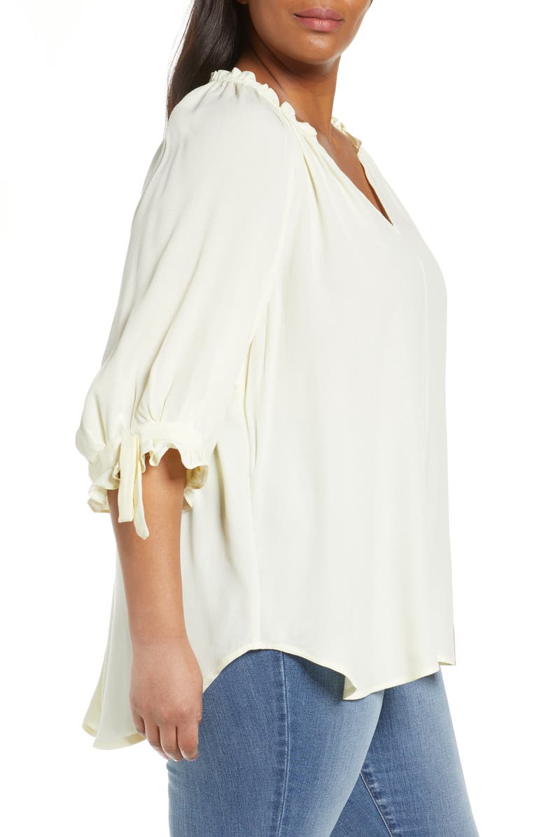 Habitual Nina Tie Sleeve Peasant Top, Alternate, color,