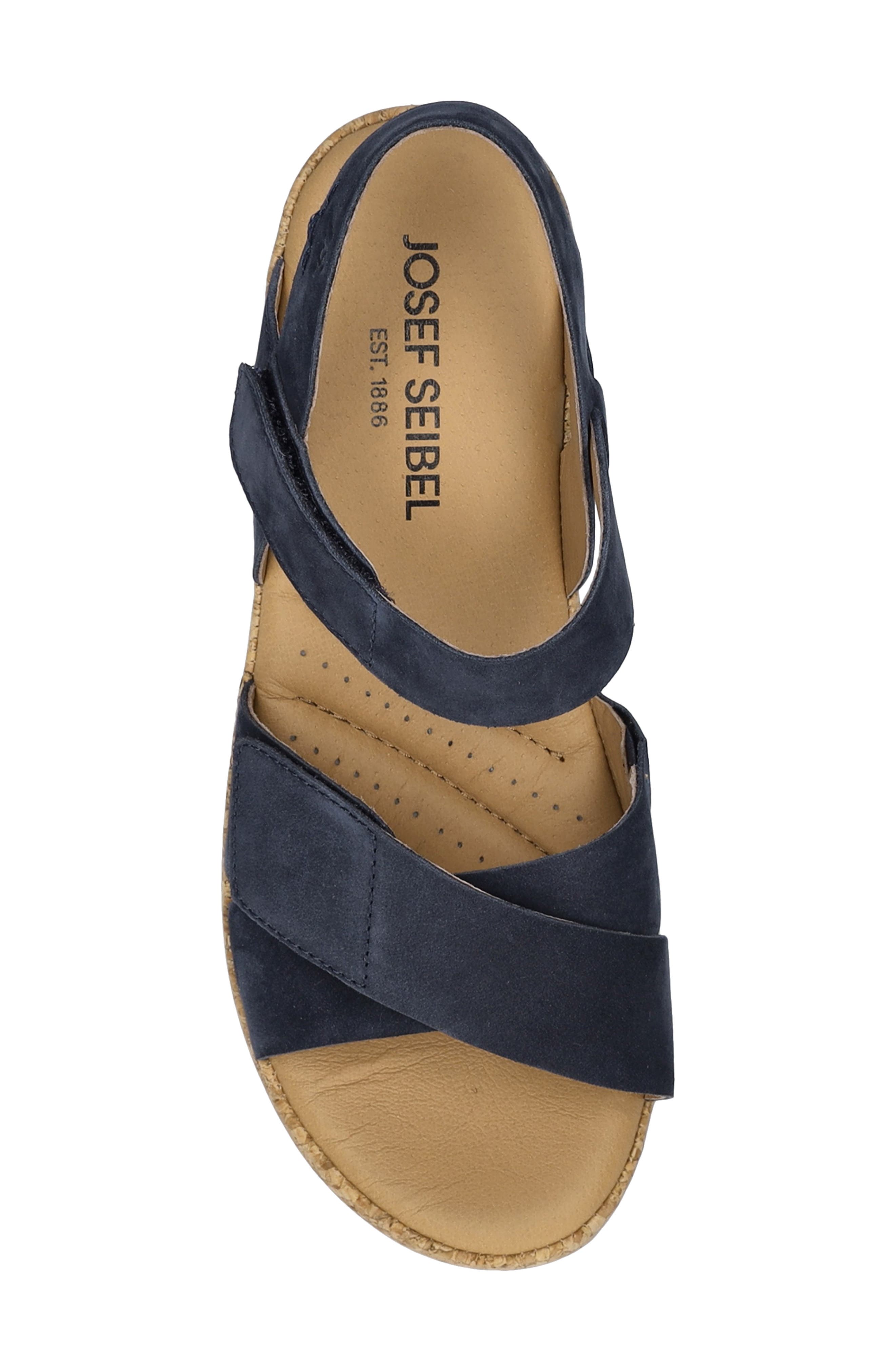 Evita 03 Slingback Platform Wedge Sandal, Alternate, color, OCEAN NUBUCK