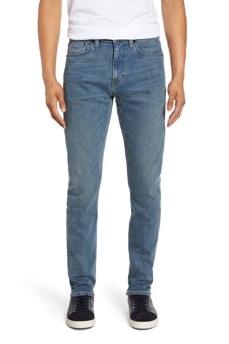 Slim Fit Taper Jeans, Main, color, FADED INDIGO