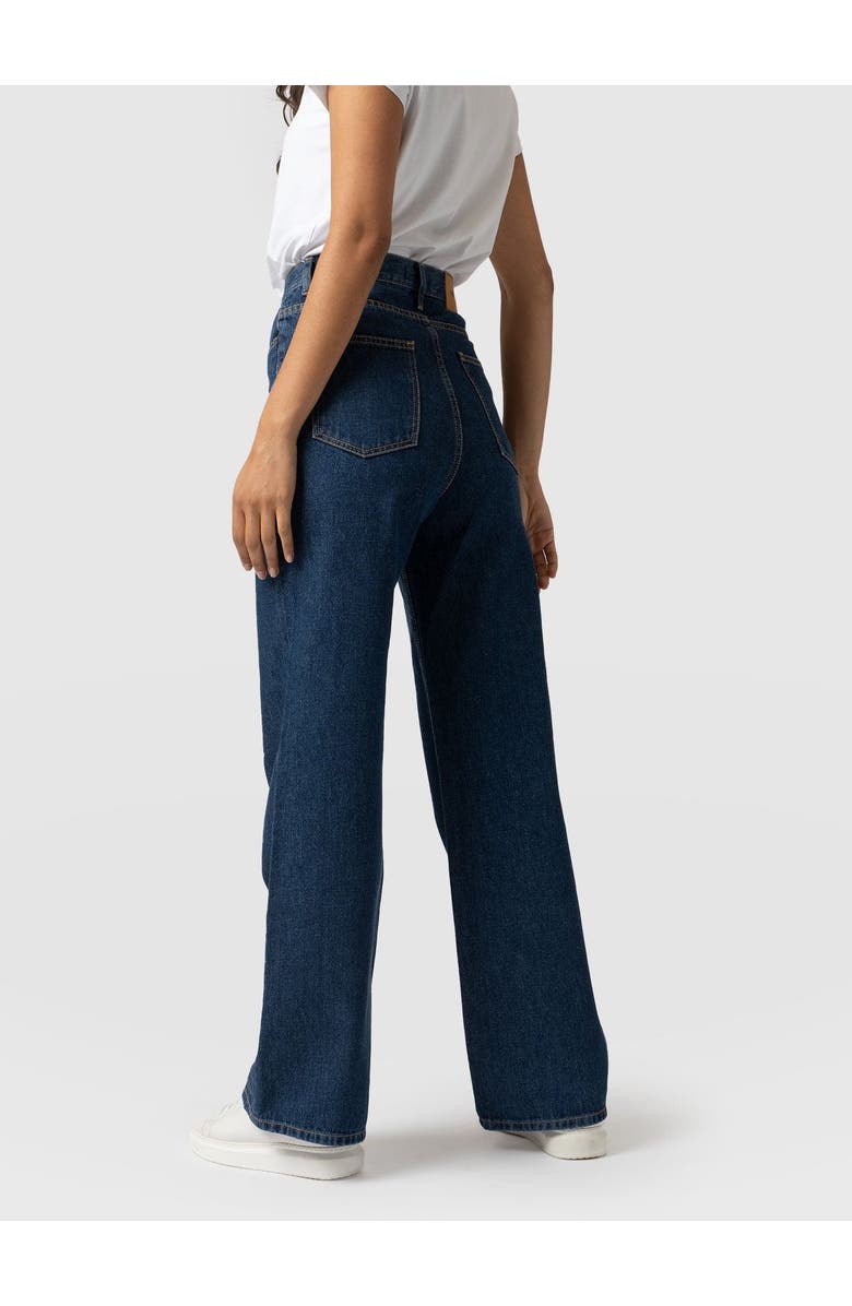 Saint + Sofia Wide Leg Jeans, Alternate, color, Indigo Blue