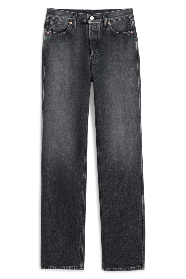 Carla High Waist Straight Leg Jeans, Alternate, color, ZURICH BLACK WASH
