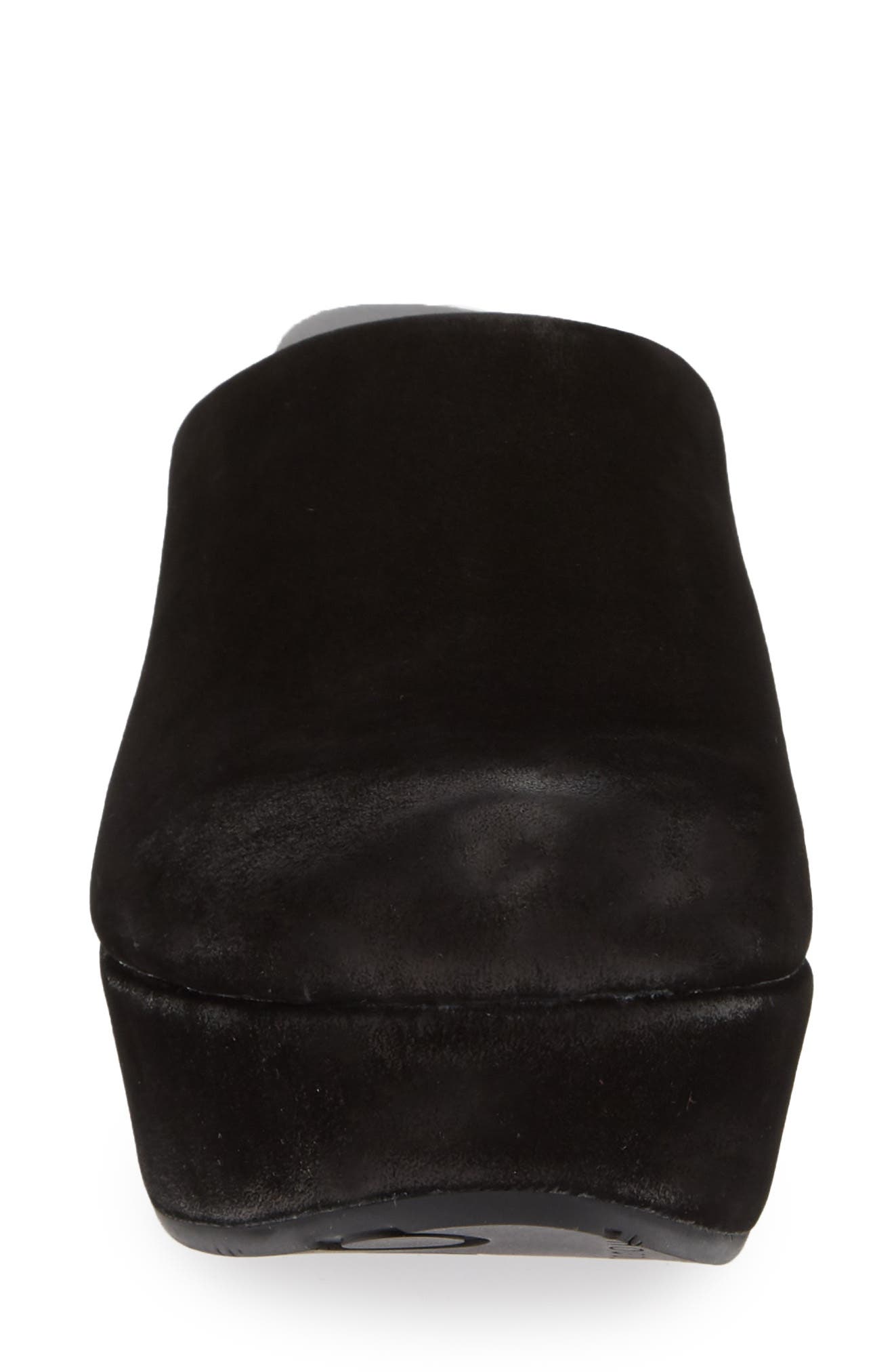 Wylie Wedge Mule, Alternate, color, BLACK SUEDE