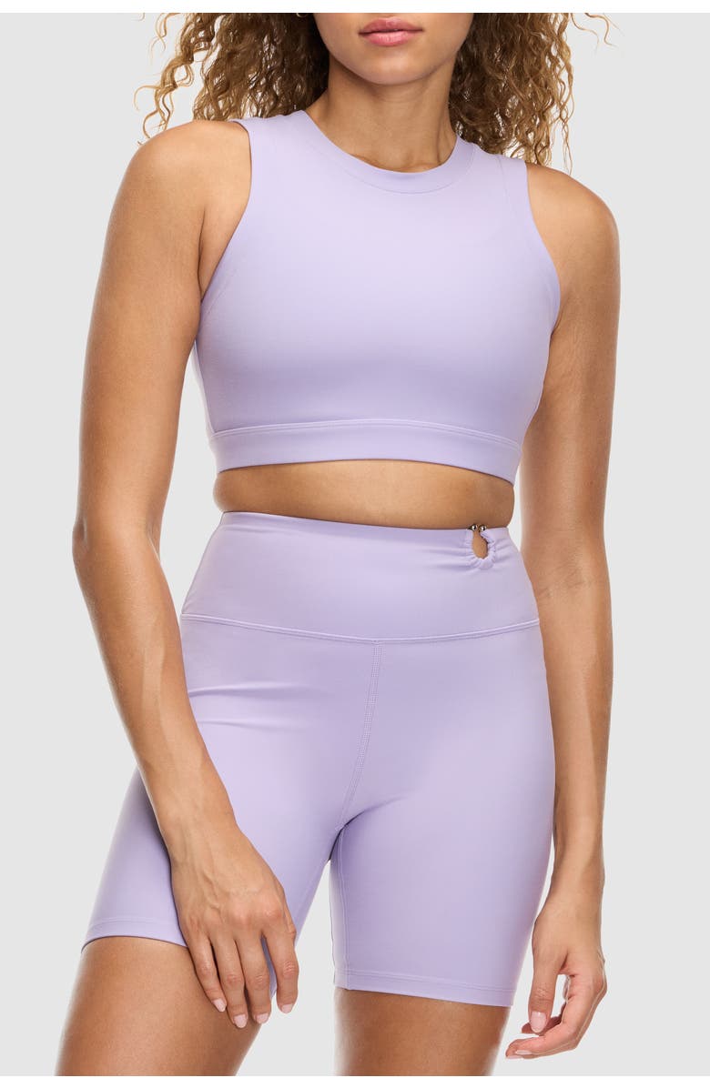 Peloton Cadent Super Crop Cutout Tank, Main, color, Lilac