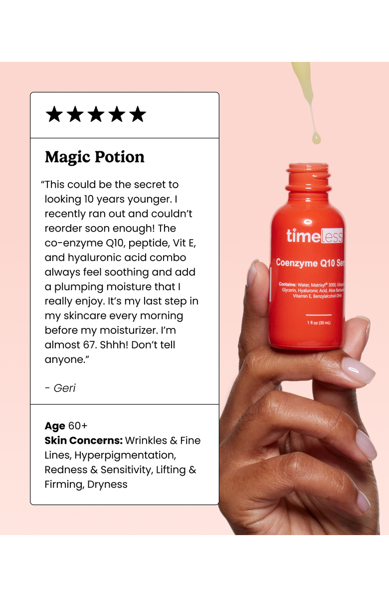 Timeless Skin Care Coenzyme Q10 + Peptides Serum, Alternate, color, 1Oz