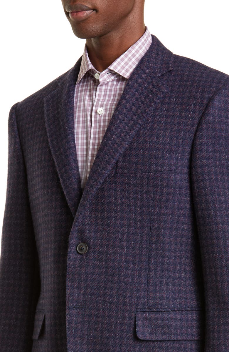 Canali Siena Textured Neat Cashmere Sport Coat, Alternate, color, 