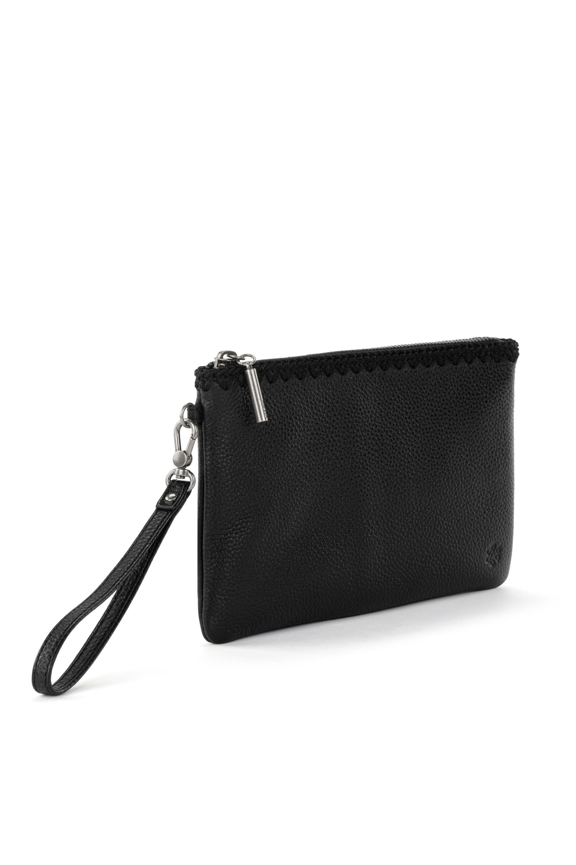 The Sak Vita Wristlet, Alternate, color, Black Leather